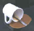 spilled mug of coffee